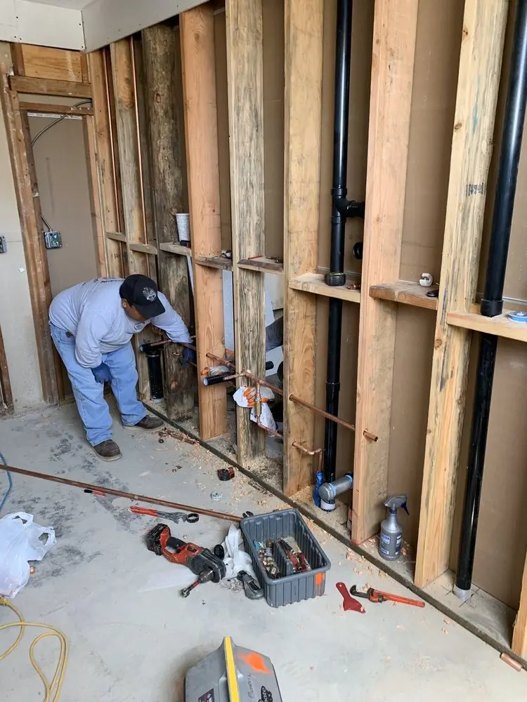 Commercial rough-in plumbing for Gas Line Repair in Stoughstown